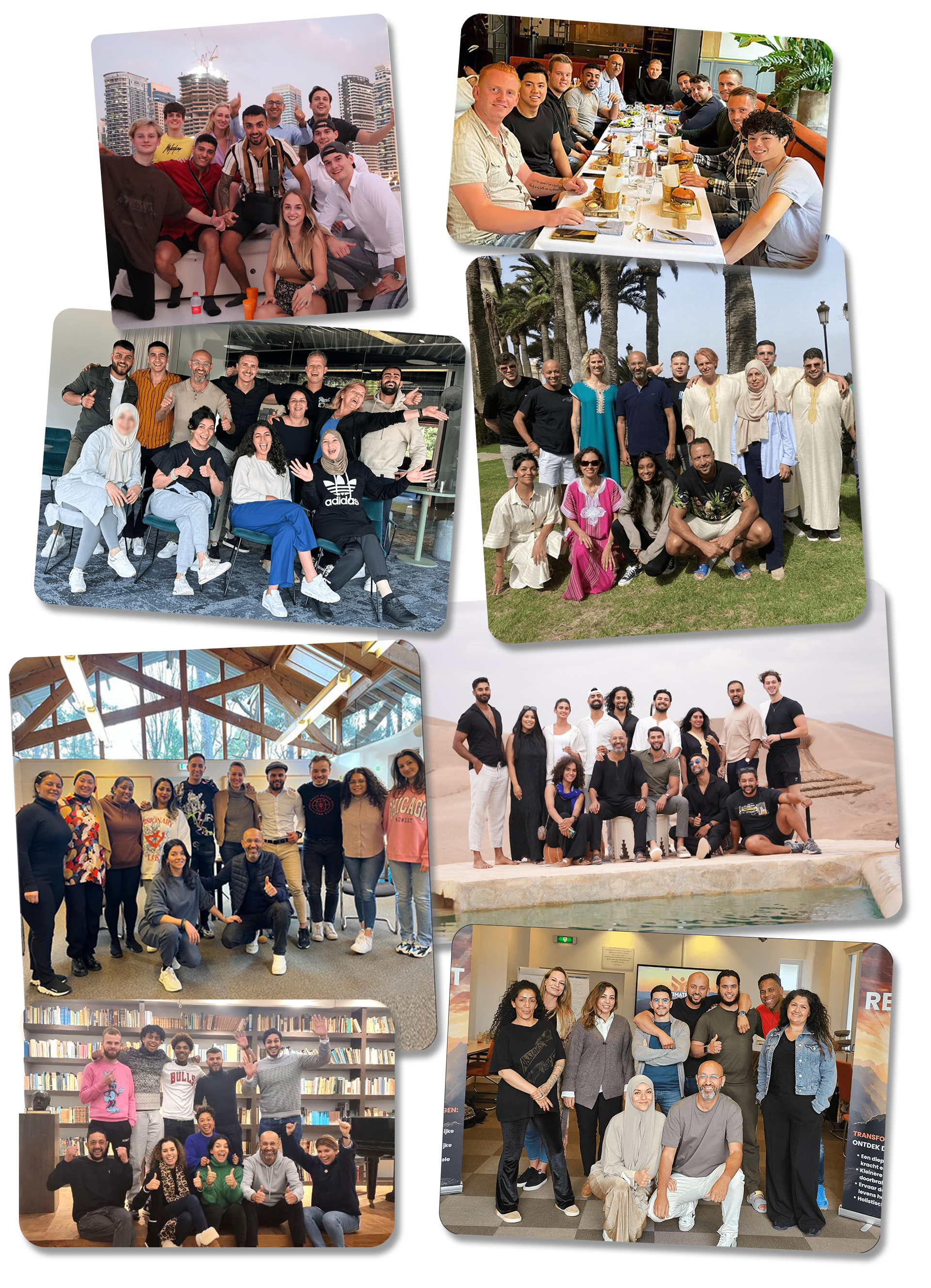 Participants across past editions — Marrakech, Bali, Dubai and beyond